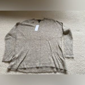 Size M  Eileen Fisher v neck sweatshirt .